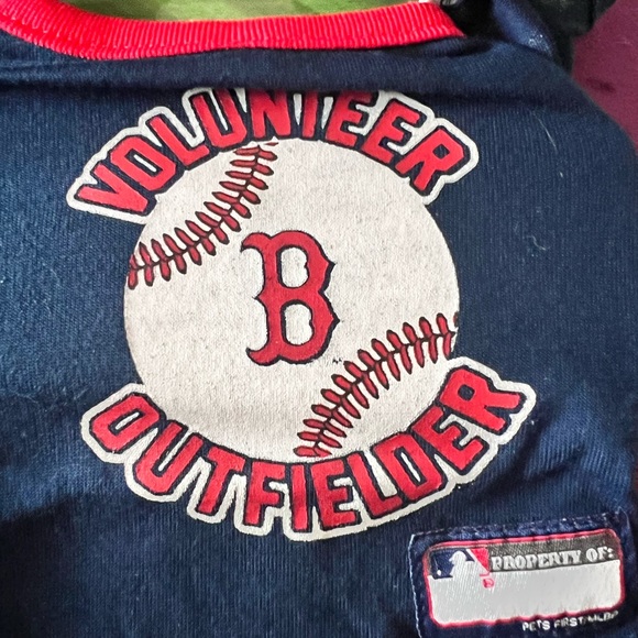 Xsmall MLB Red Sox dog tank top with bandana - Picture 2 of 5